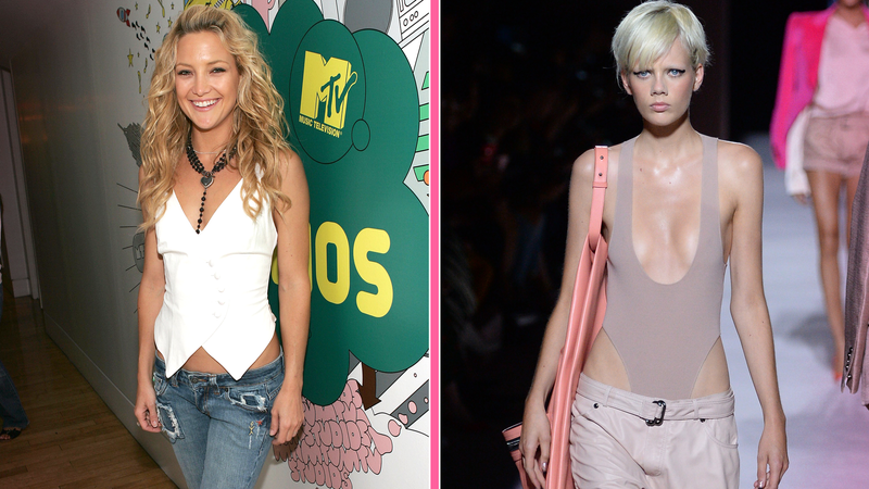 Kate Hudson in 2006; Tom Ford Spring 2018 runway, lord help us all. Images via Getty